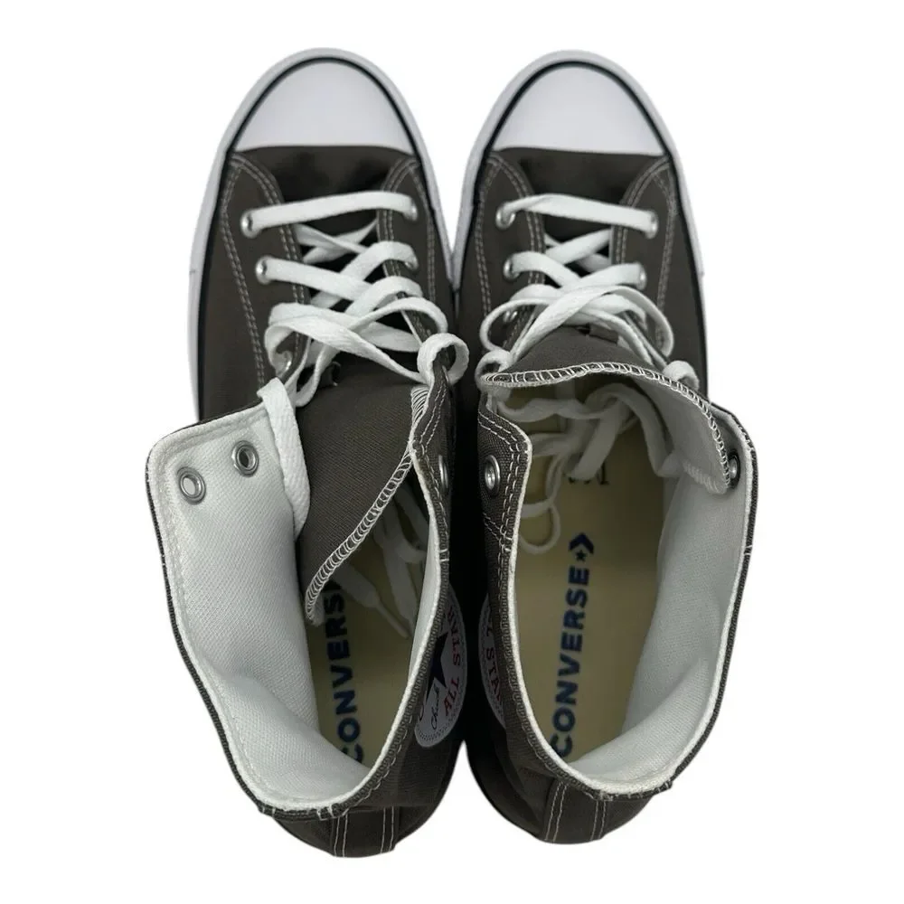 Converse Chuck Taylor All Star Hi Top Canvas Sneakers Men's Size 9 Charcoal Gray - Picture 9 of 10